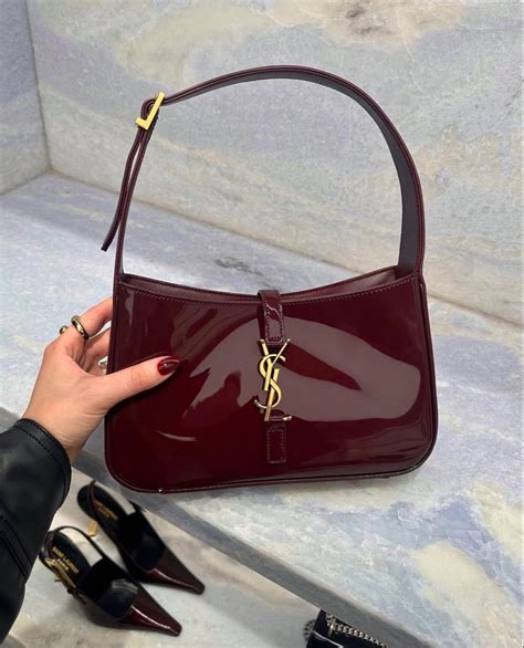 cherry red ysl bag